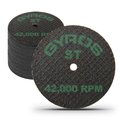Gyros ST 1.75" Double Reinforced Resin Cut-Off Wheel for Super Tensile Materials, Dia. 1.75", 50PK 11-41702/50